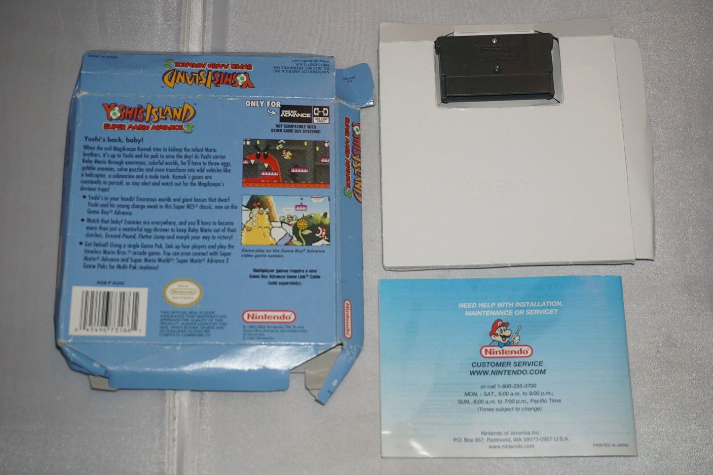 Yoshi's Island (Nintendo Gameboy Advance Game Boy GBA) Complete CIB