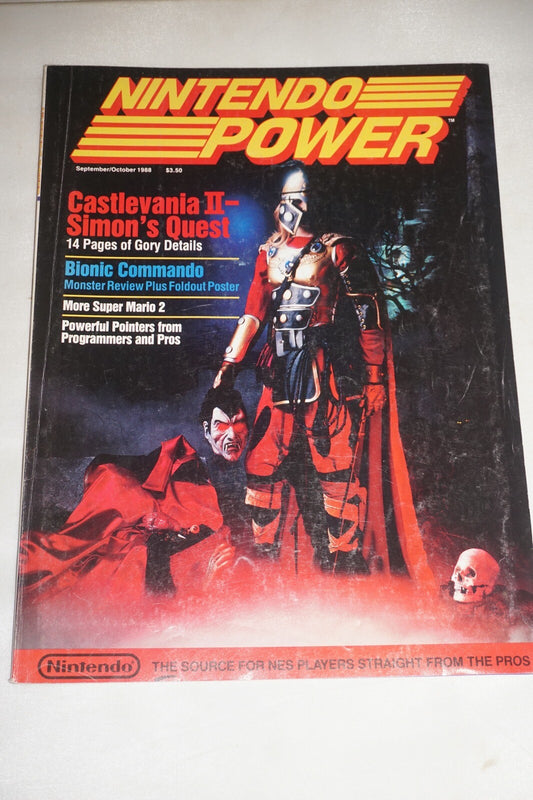 September/October 1988 Vol 2 Castlevania II Nintendo Power Magazine #4 Calendar