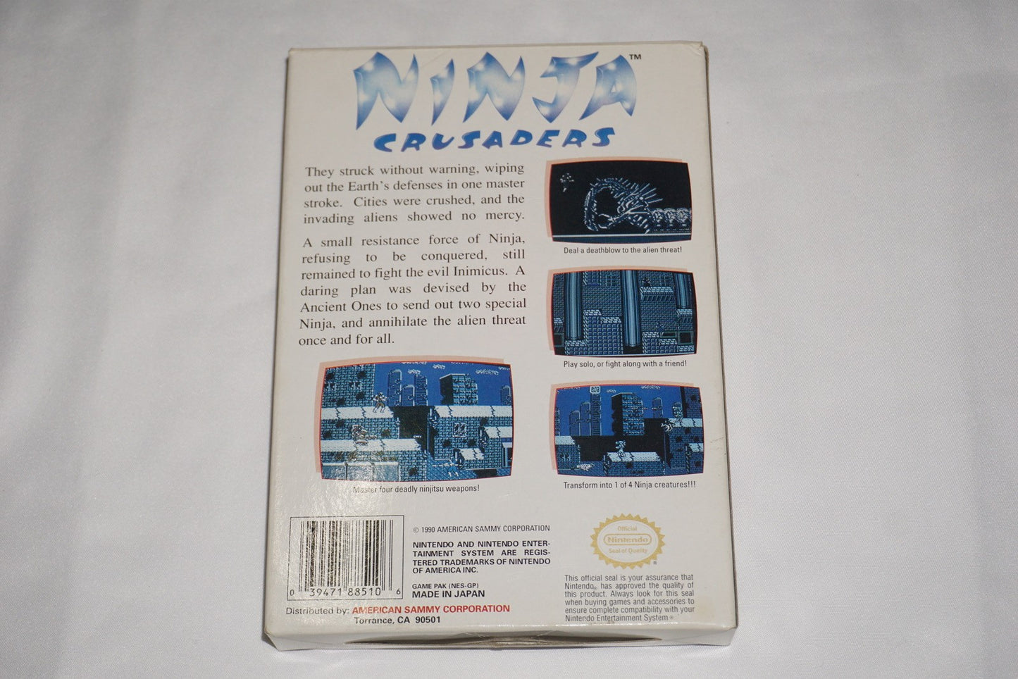 Ninja Crusaders (Nintendo NES) Complete in Box CIB
