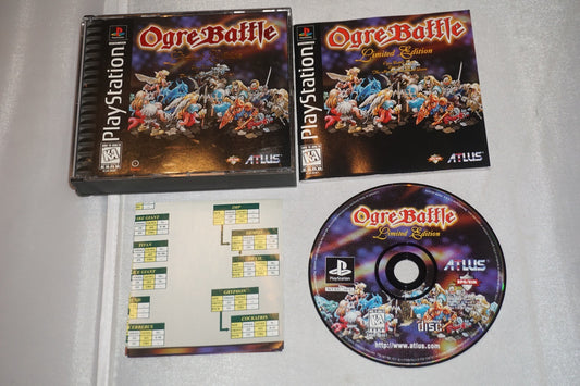 Ogre Battle Limited Edition (Sony Playstation 1 ps1) Complete w/ Map & Reg Card
