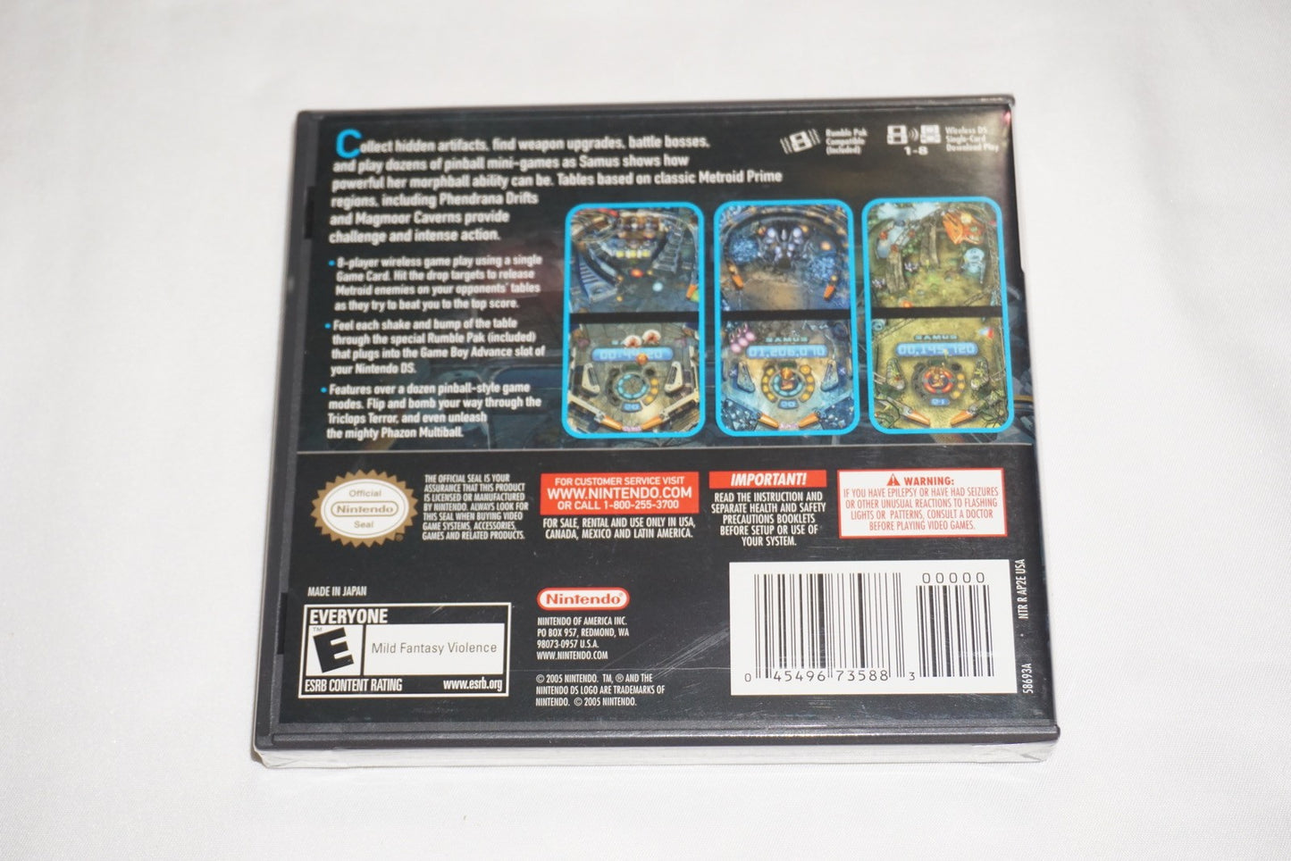 Metroid Prime Pinball (Nintendo DS) NEW Sealed