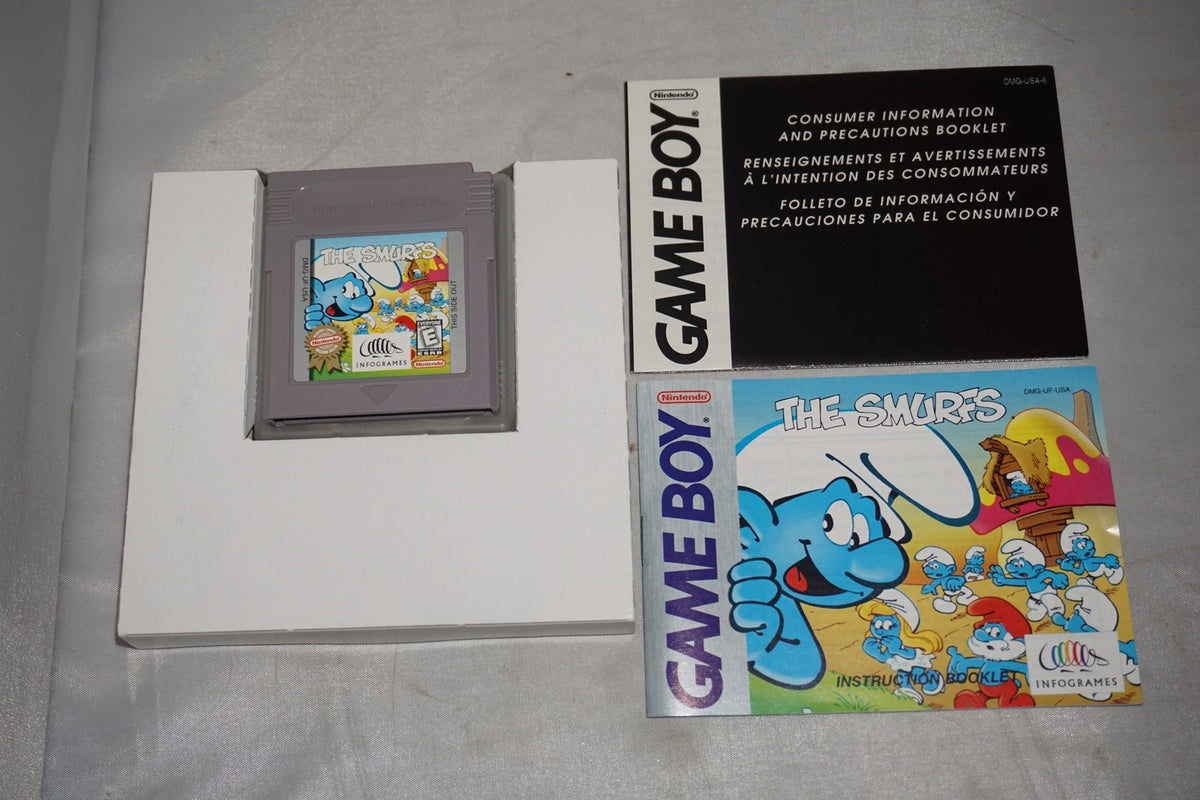 Smurfs PC (Nintendo Gameboy Game Boy GB) Complete CIB Authentic