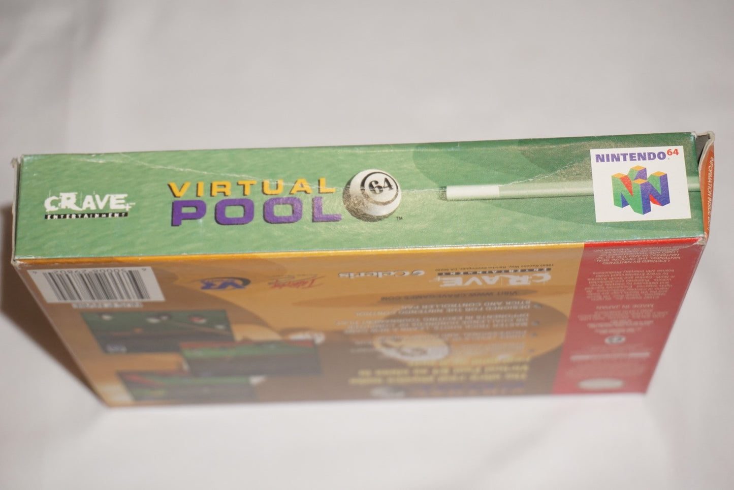Virtual Pool (Nintendo 64 N64) Complete in Box CIB