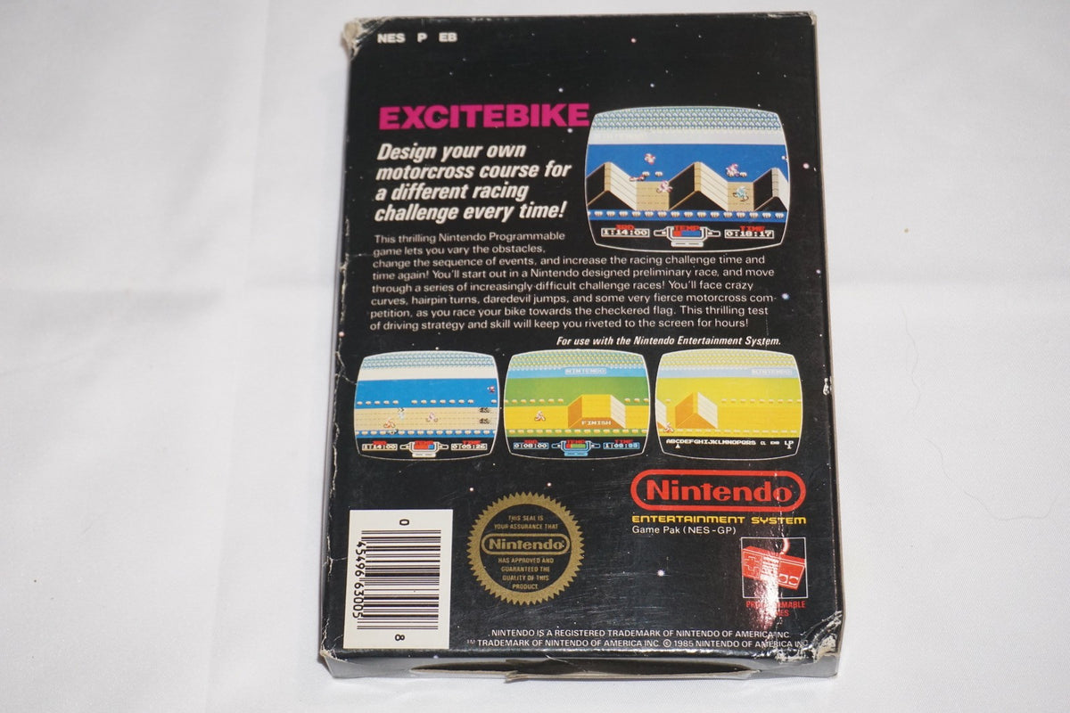 Excitebike Round Rev A (Nintendo NES) Complete in Box CIB