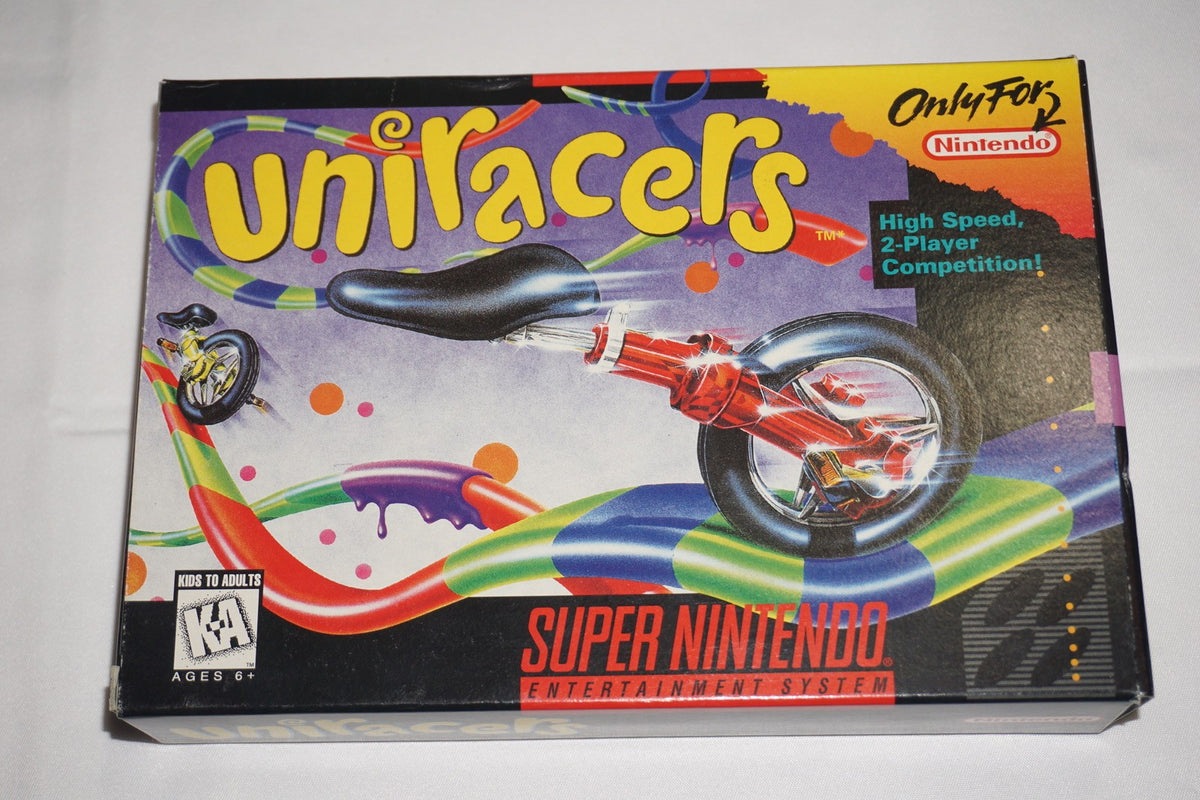 Uniracers (Super Nintendo SNES) Complete in Box w/ Poster CIB