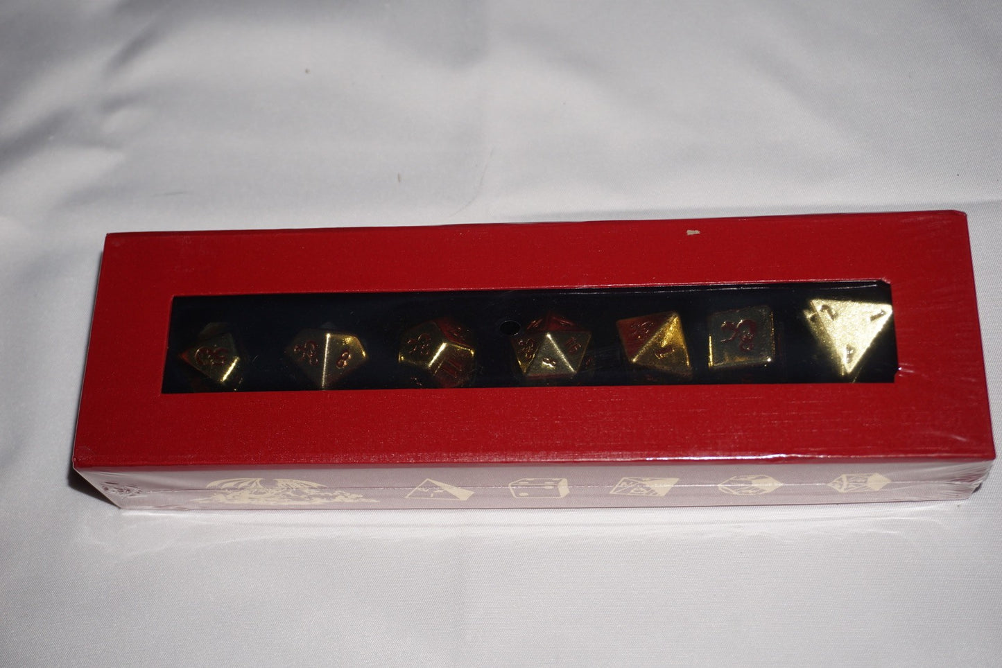 Ultra Pro Gold Heavy Metal 50th Anniversary Rpg Dice Set NEW