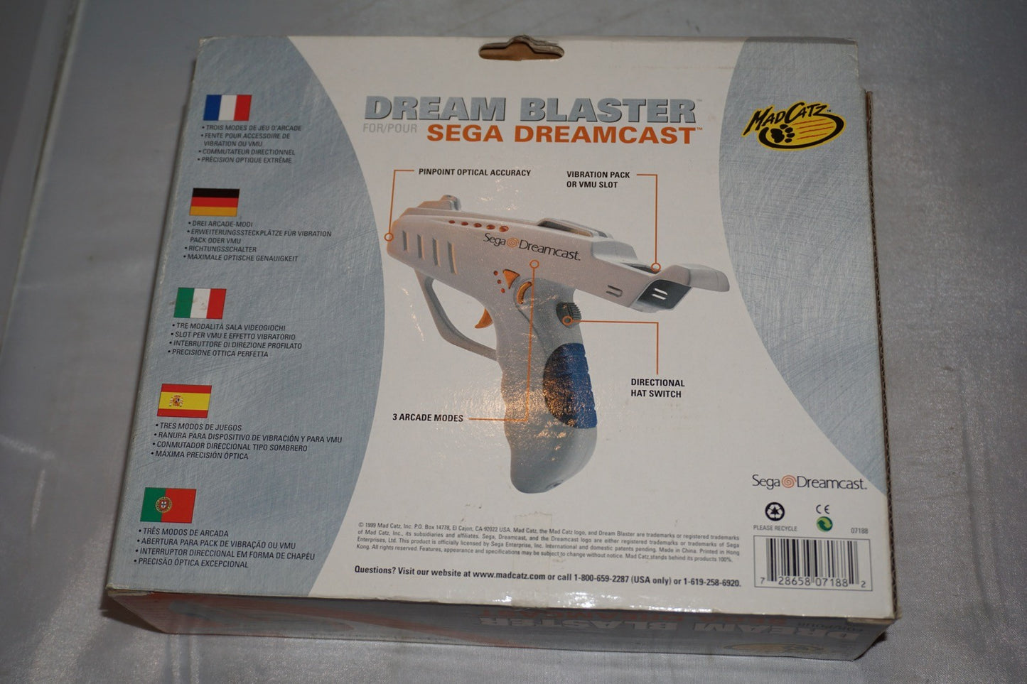 Mad Catz Dream Blaster Light Gun (Sega Dreamcast) NEW in Box