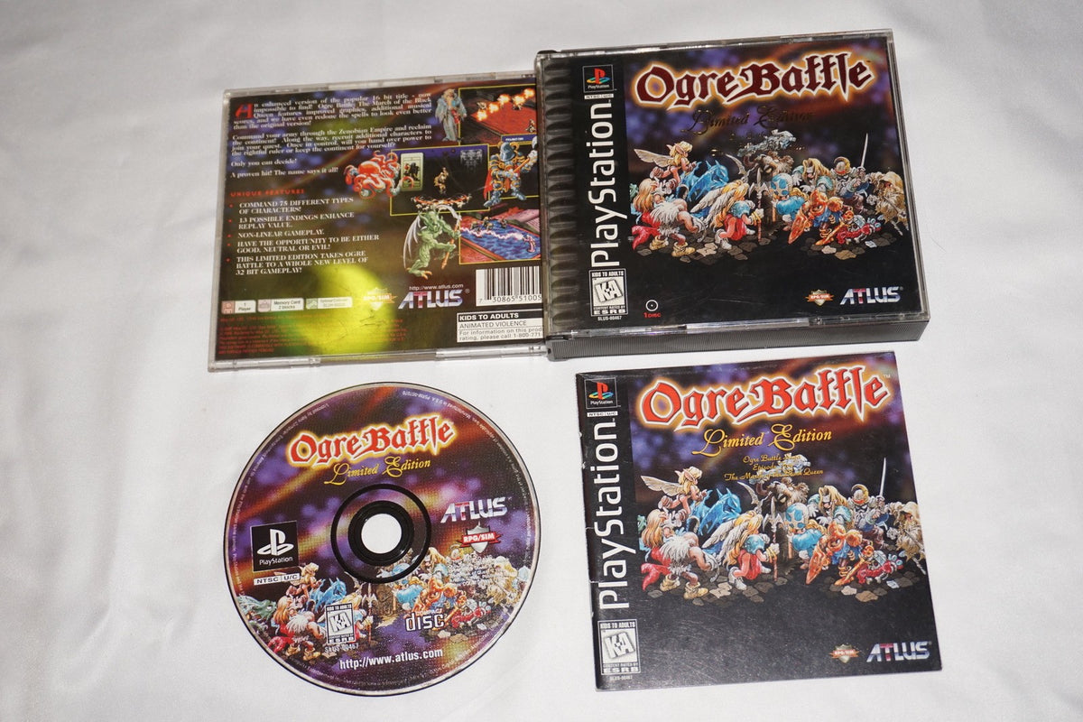 Ogre Battle Limited Edition (Sony Playstation 1 ps1) Complete