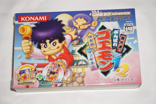 Ganbare Goemon 1 & 2 Kessakuse (Game Boy Advance GBA GameBoy) Complete CIB Japan