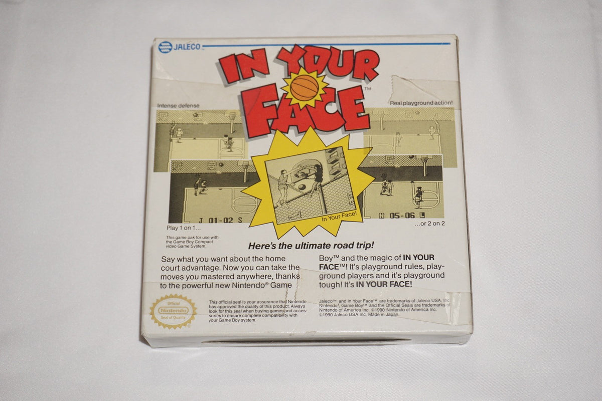 In Your Face (Nintendo Game Boy Gameboy) Complete in Box CIB