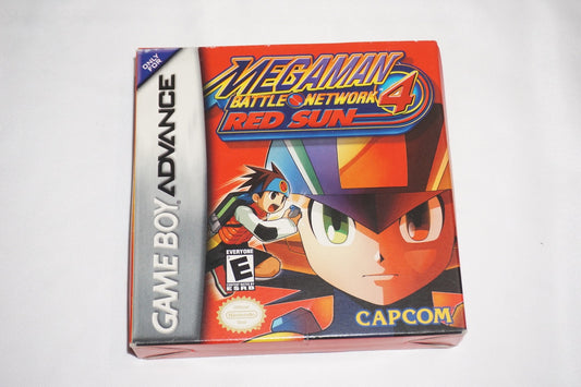 Mega Man Battle Network 4 Red Sun (Gameboy Advance Game Boy GBA) Complete CIB