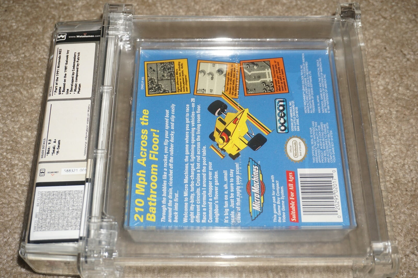 Micro Machines (Nintendo Game Boy Gameboy) WATA 9.0 A+ NEW Factory Sealed
