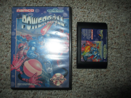 Powerball (Sega Genesis, 1991) w/ Case