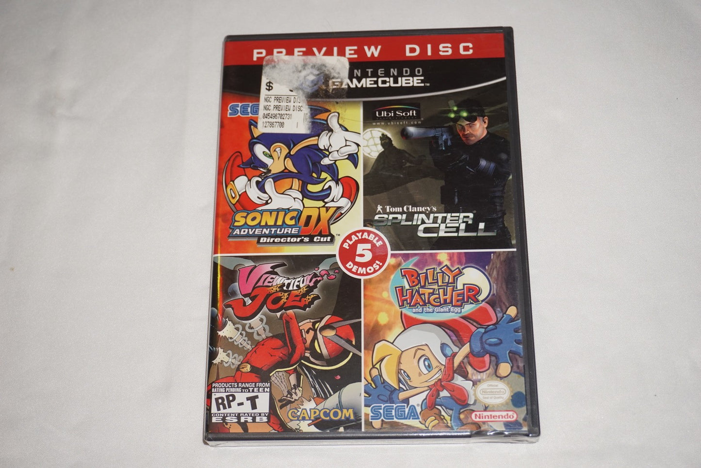 Preview Disc (Nintendo Gamecube) NEW Sealed Sonic DX Billy Hatcher Viewtiful Joe