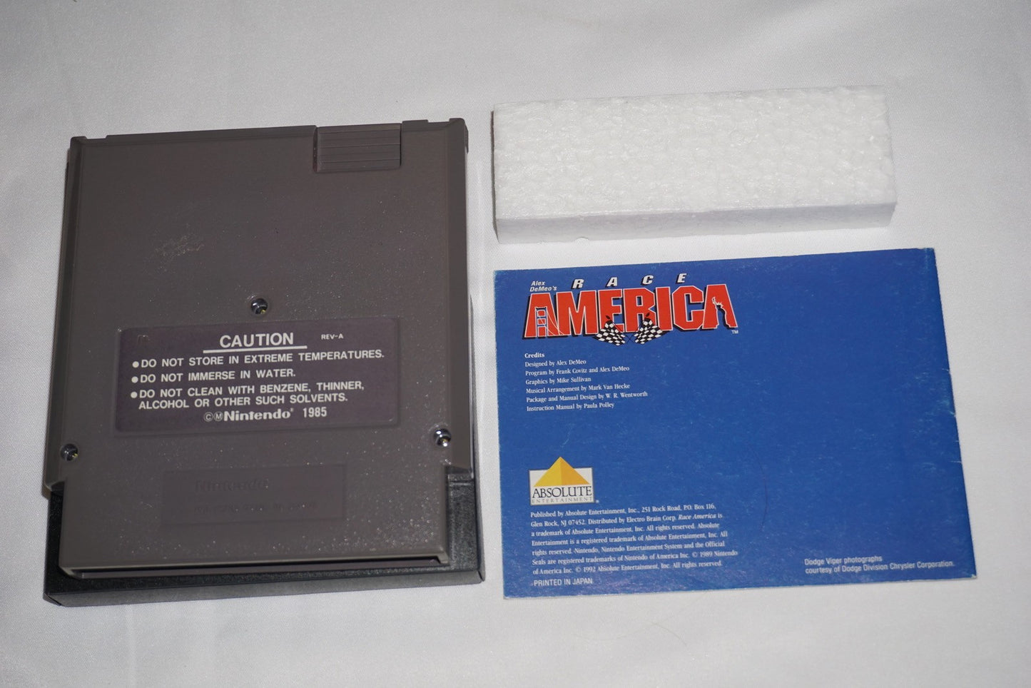 Race America (Nintendo NES) Complete in Box CIB