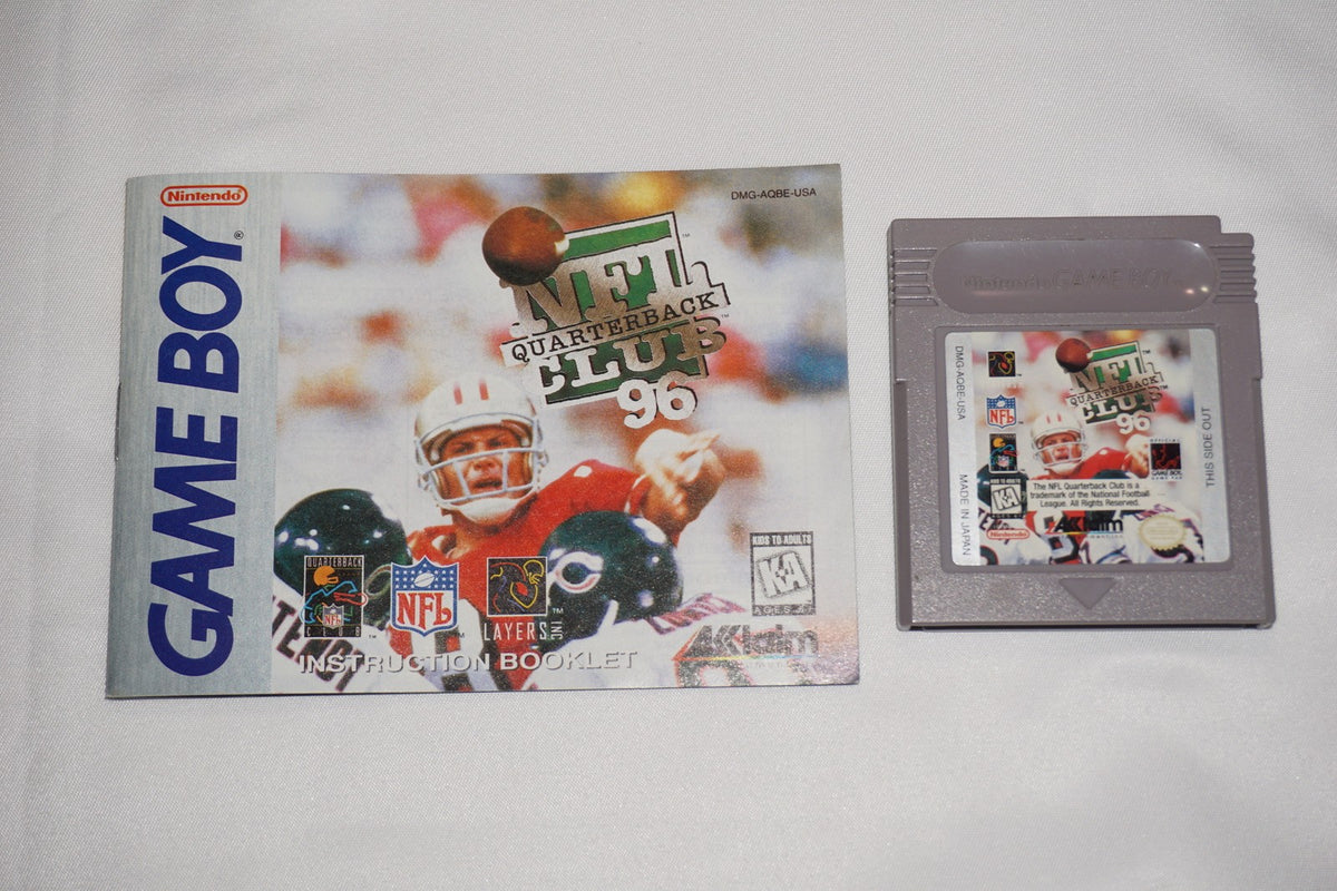 NFL Quarterback Club 96  (Nintendo Game Boy Gameboy) Complete in Box CIB