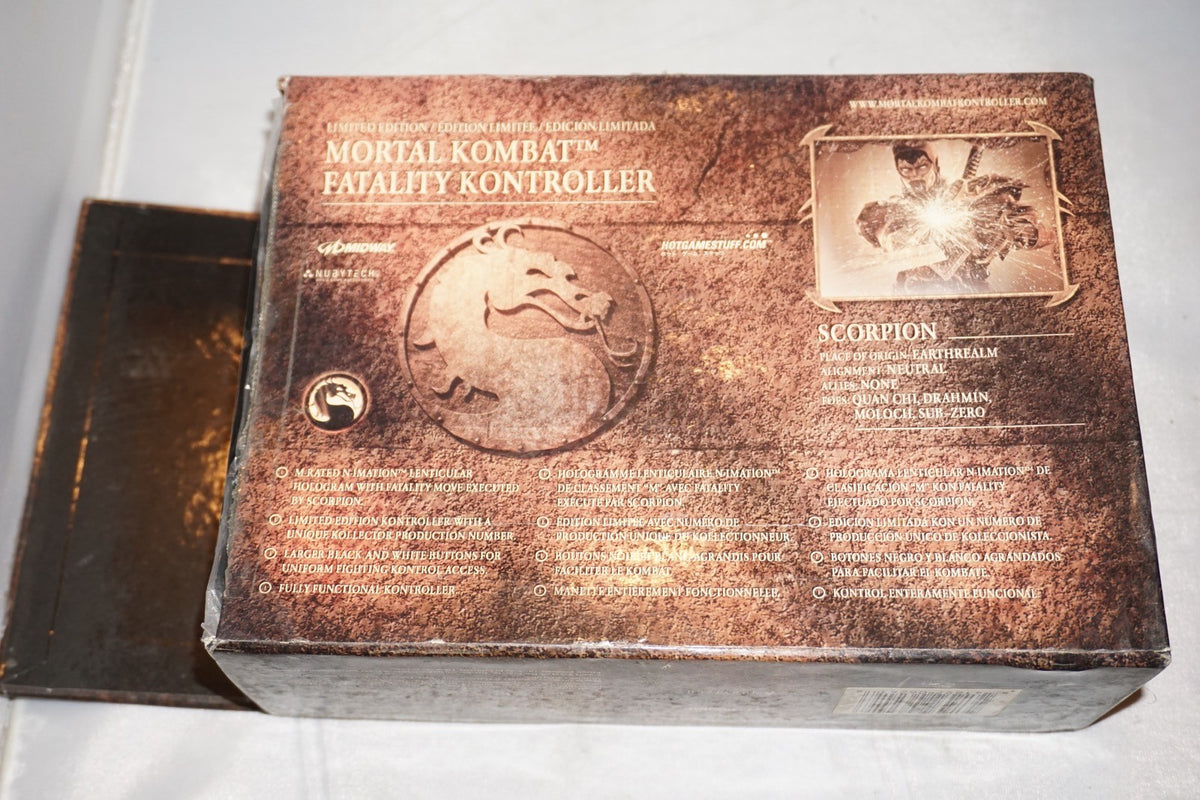 Mortal Kombat Scorpion Fatality Controller (Microsoft Xbox) NEW