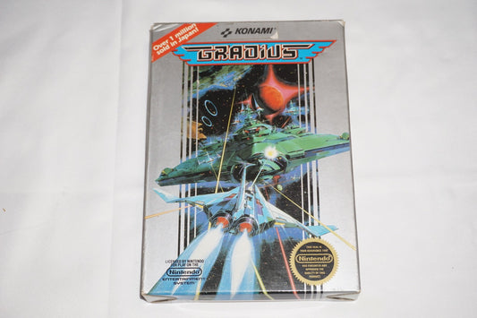 Gradius Hangtab 5 Screw (Nintendo NES) Complete in Box CIB