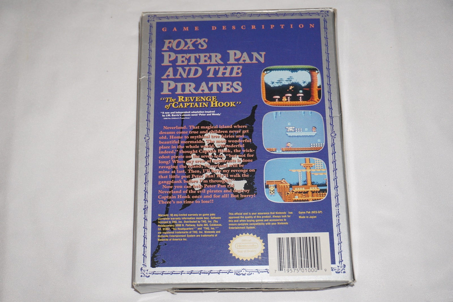 Fox’s Peter Pan & Pirates (Nintendo NES) Complete in Box CIB