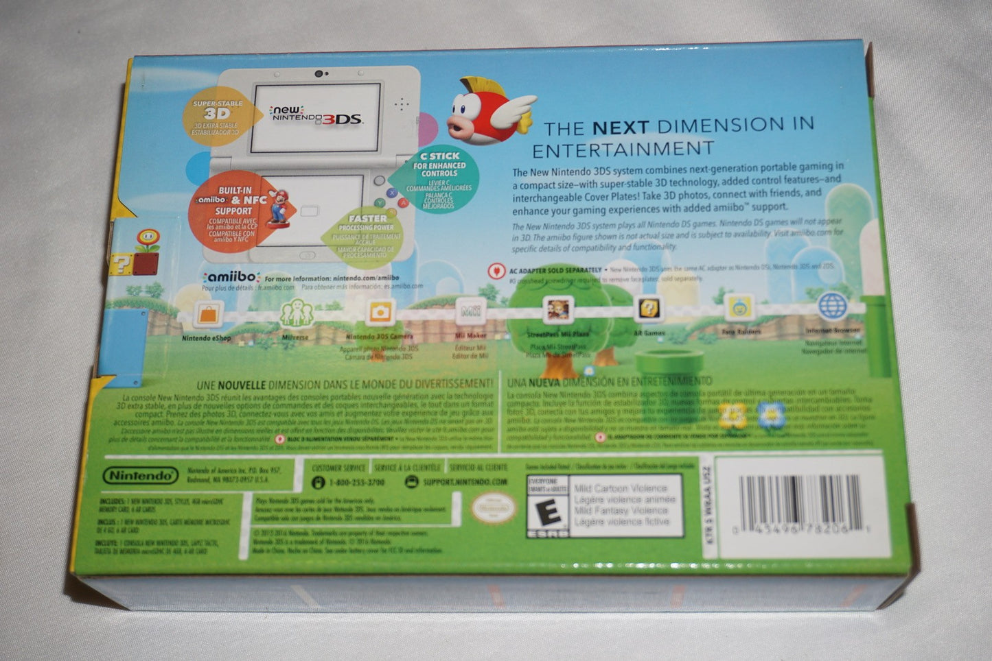 Super Mario White Edition Nintendo New 3ds Console System NEW in Box