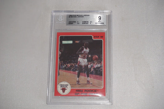 Michael Jordan 1986 Star #6 Rookie Beckett Mint 9