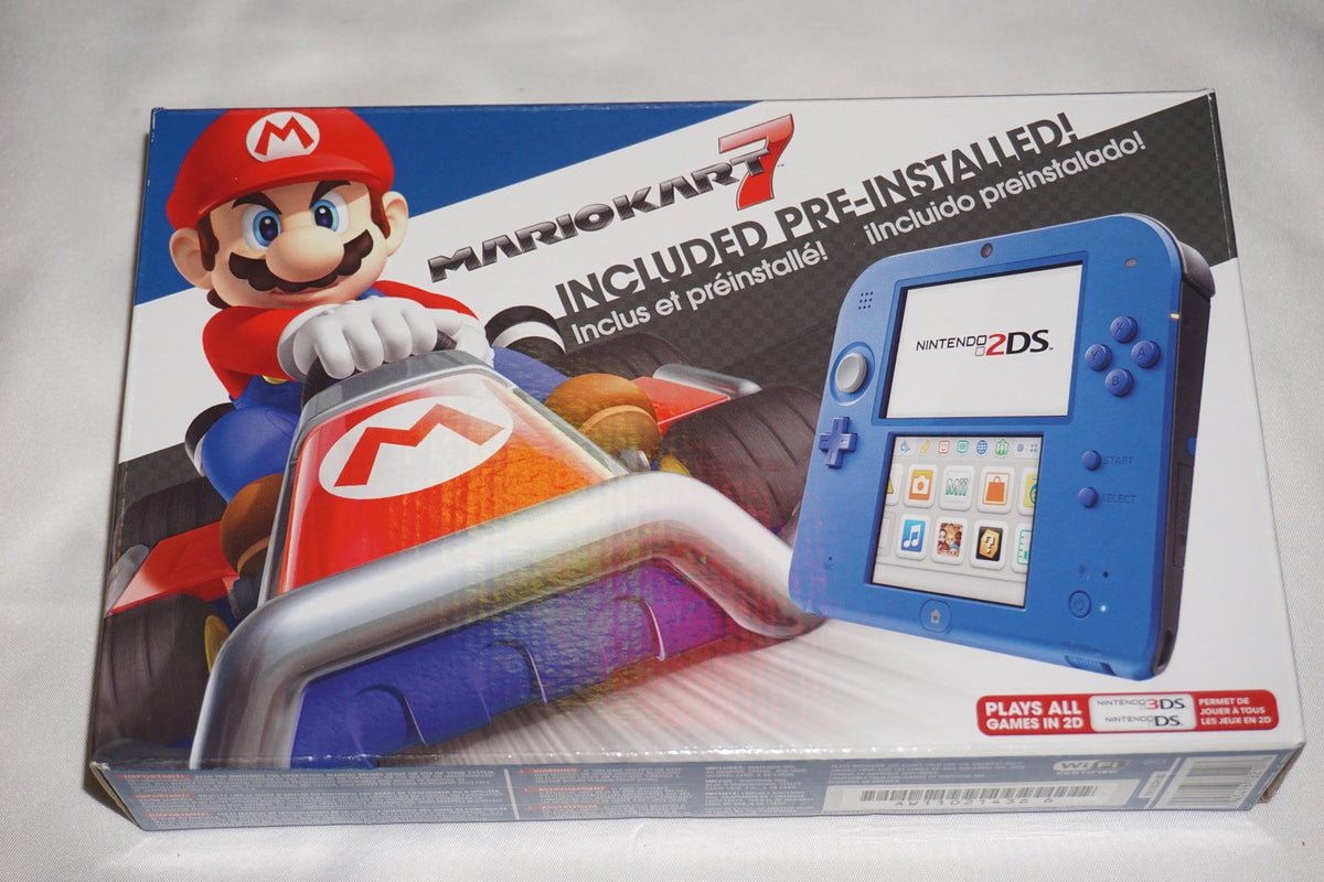Mario Kart 7 Limited Edition 4GB Electric Blue 2DS Console System NEW