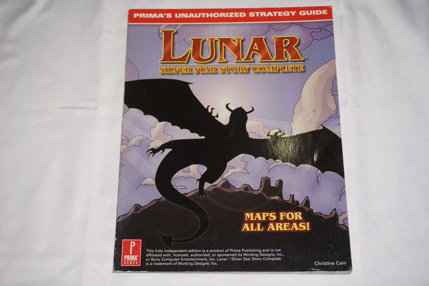 Lunar Silver Star Story Prima Official  Strategy Guide Playstation ps1