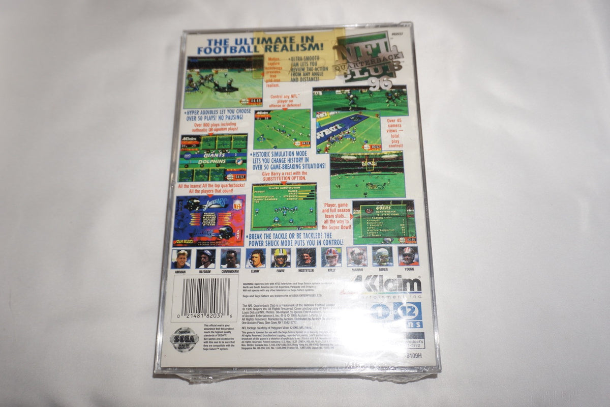 NFL Quarterback Club 96 (Sega Saturn) NEW Sealed