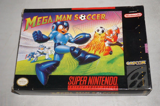 Mega Man Soccer (Super Nintendo SNES) with Box No Manual