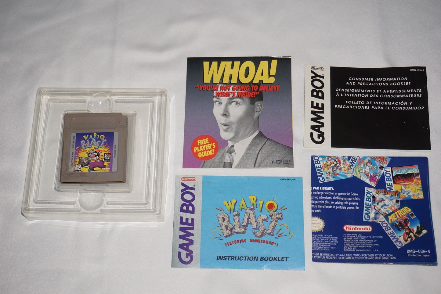 Wario Blast (Gameboy Game Boy GB) Complete CIB Authentic