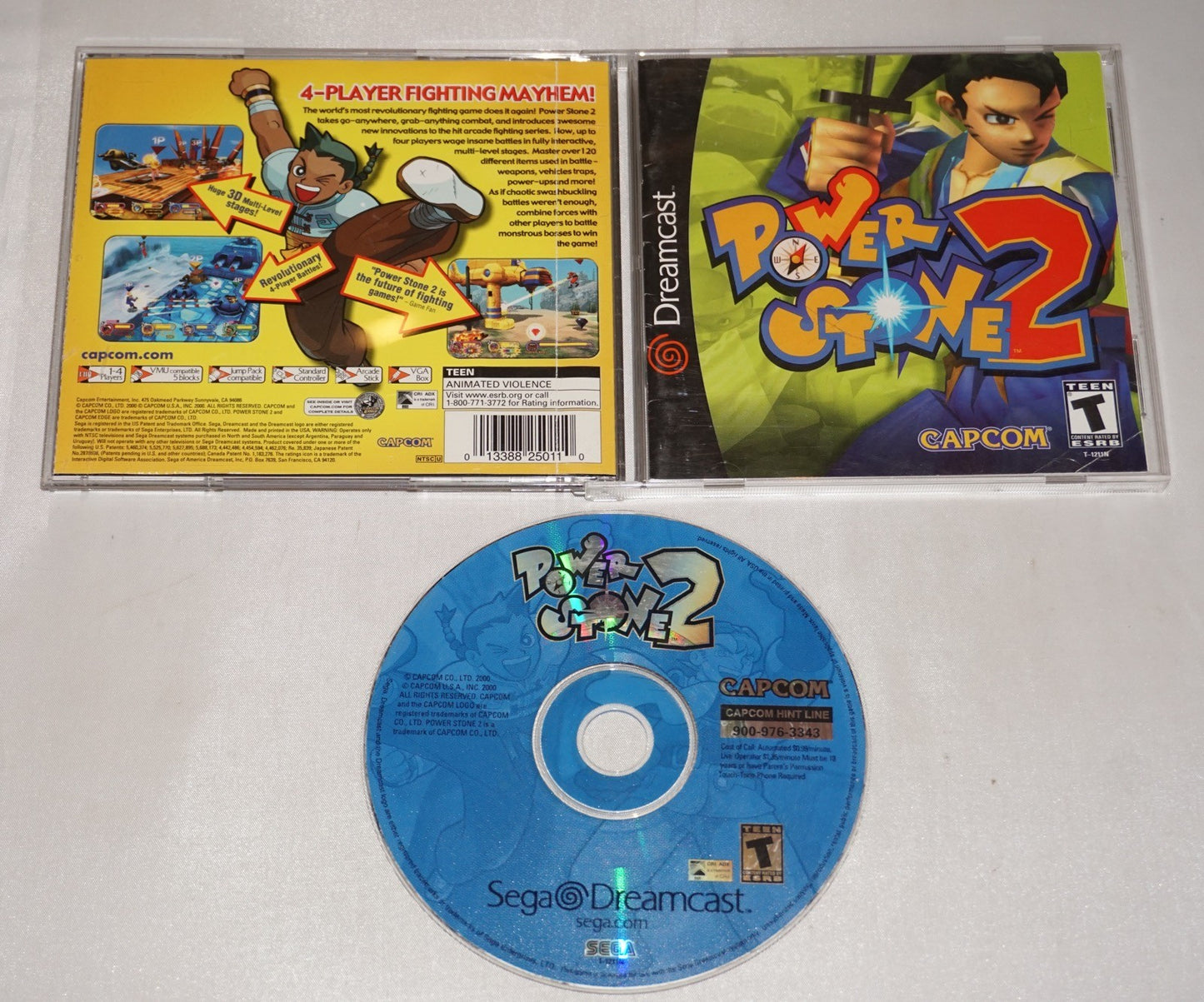 Power Stone 2 (Sega Dreamcast) Complete w/ Reg Card Tested