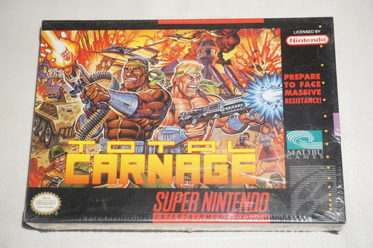 Total Carnage (Super Nintendo SNES) NEW in Box Factory Sealed