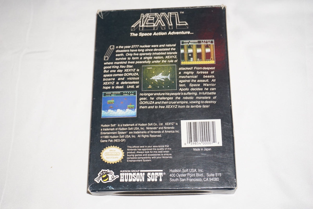 Xexyz (Nintendo NES) Complete in Box CIB
