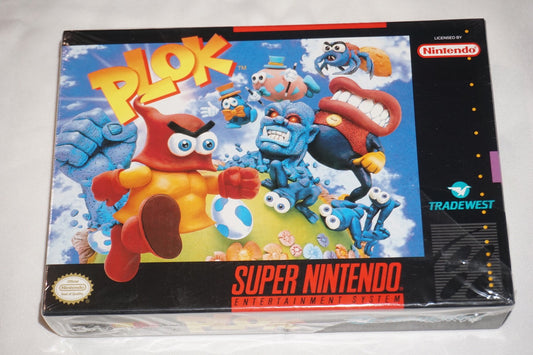 Plok (Super Nintendo SNES) NEW Sealed