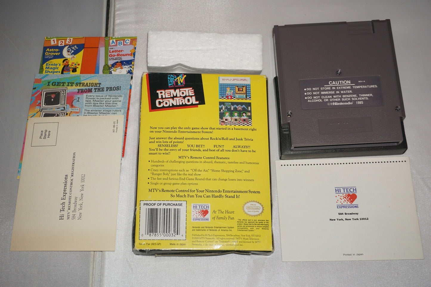MTV Remote Control (Nintendo NES) Complete in Box w/ Reg CIB