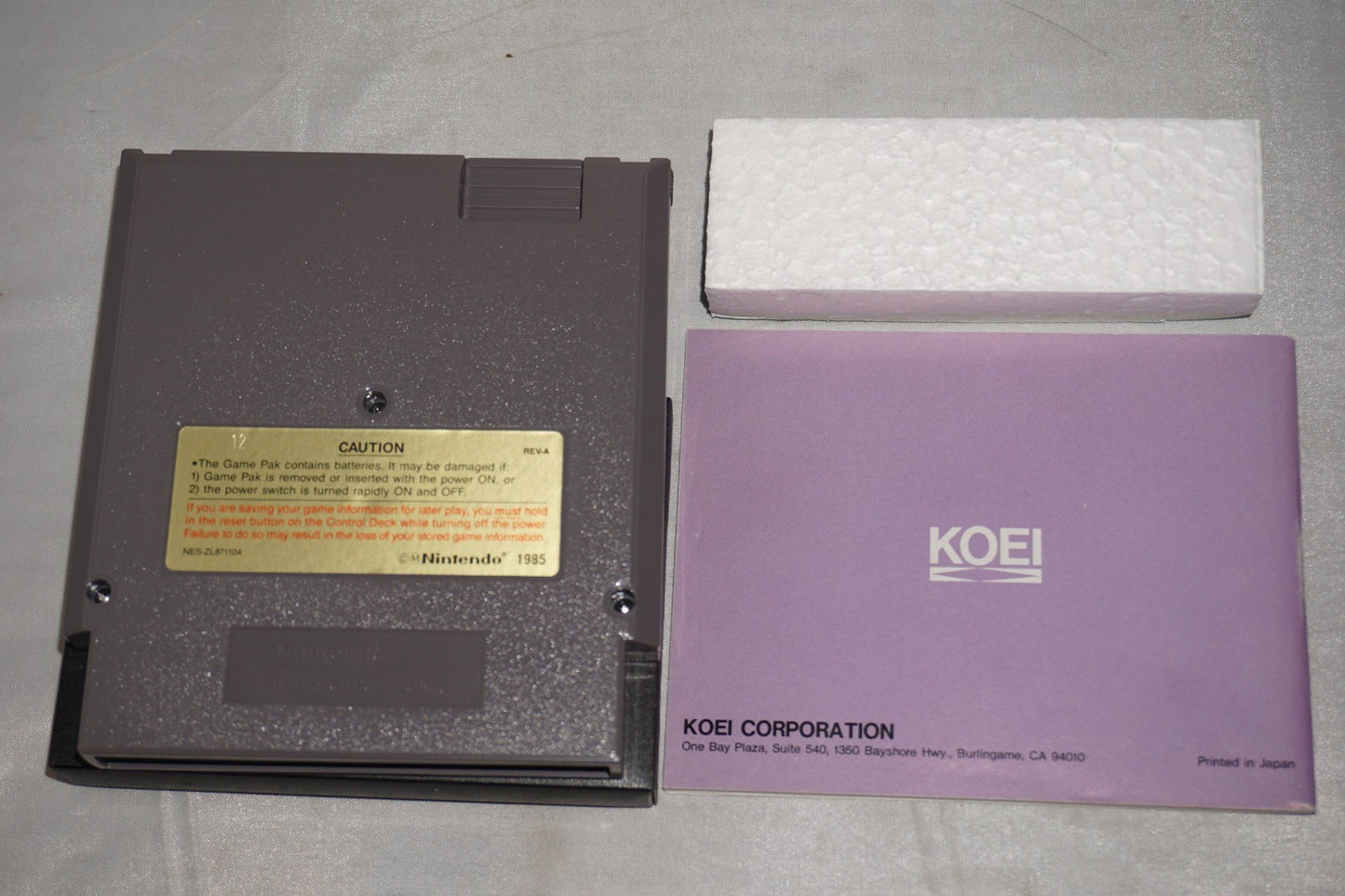 Romance of the Three Kingdoms II 2 (Nintendo NES) Complete in Box CIB