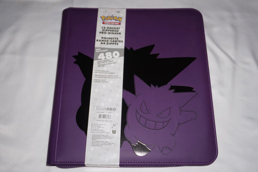 Pokemon Ultra Pro Gengar Purple 12 Pocket Zippered Pro Binder