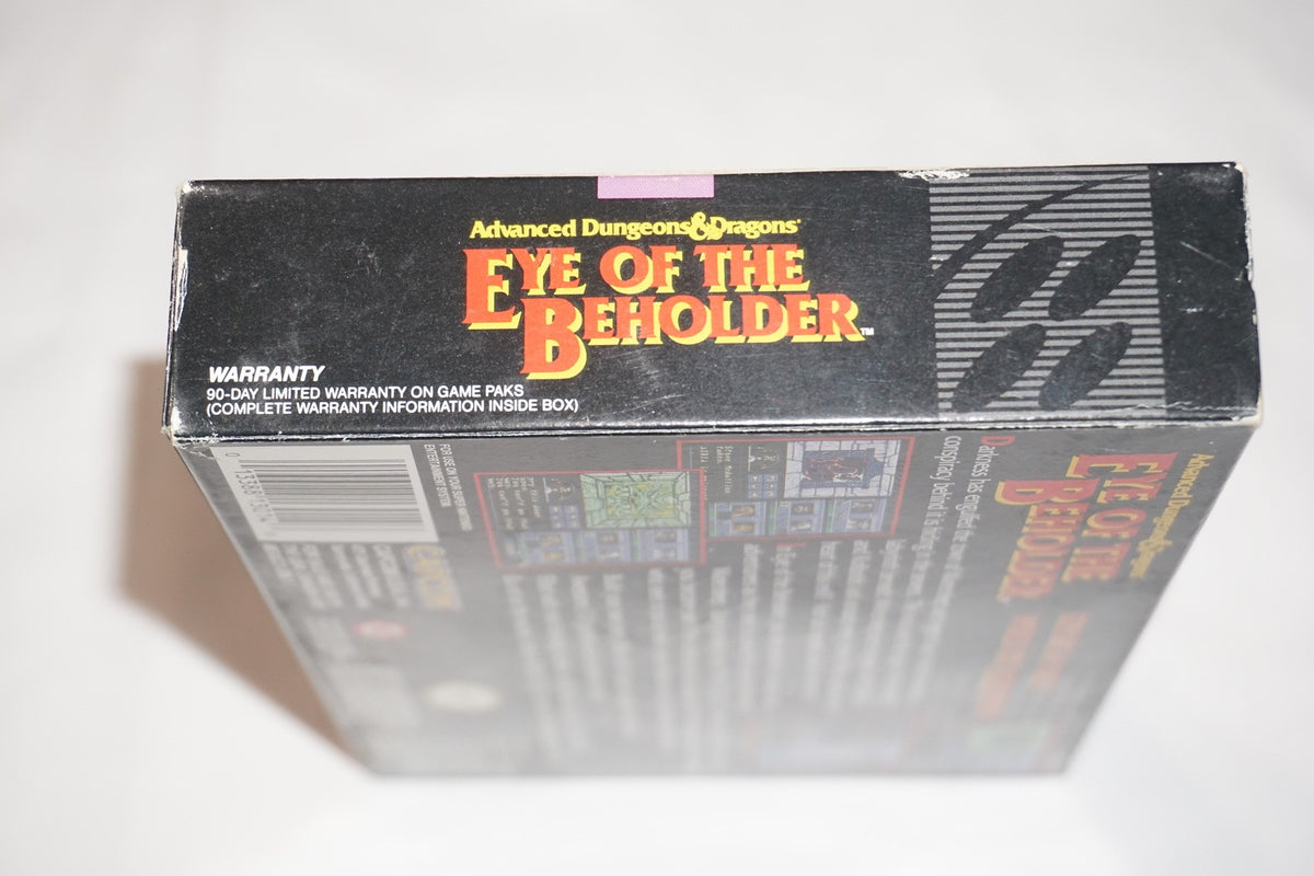 Advanced Dungeons & Dragons Eye of  Beholder (Super Nintendo SNES) Complete CIB