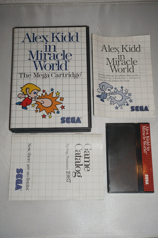 Alex Kidd In Miracle World (Sega Master System SMS) Complete in Case