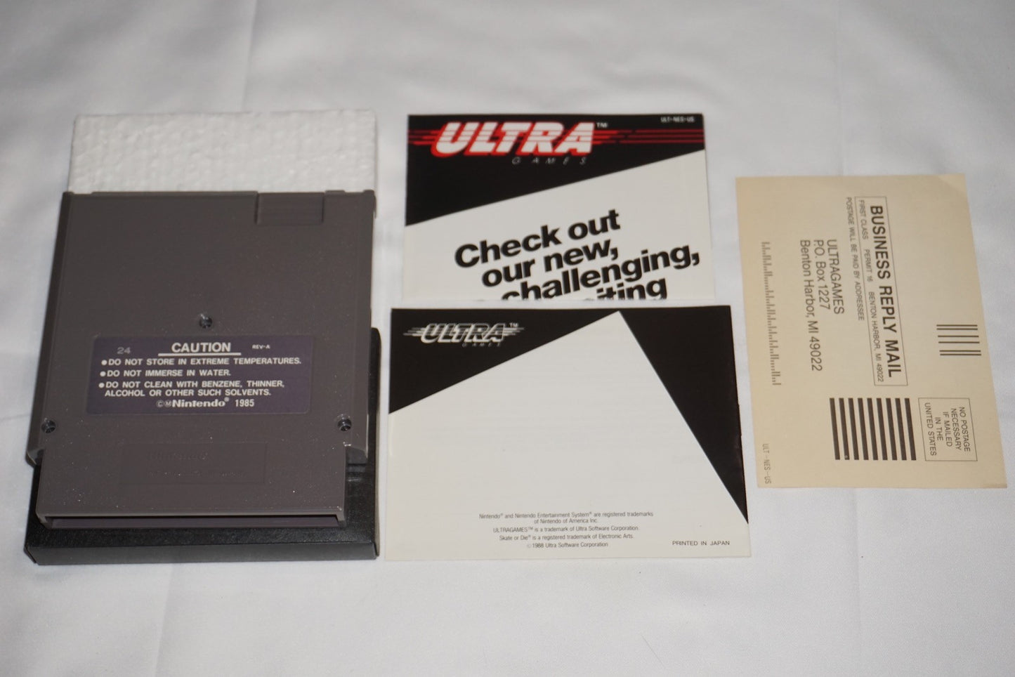Skate or Die 1 (Nintendo NES) Complete in Box CIB