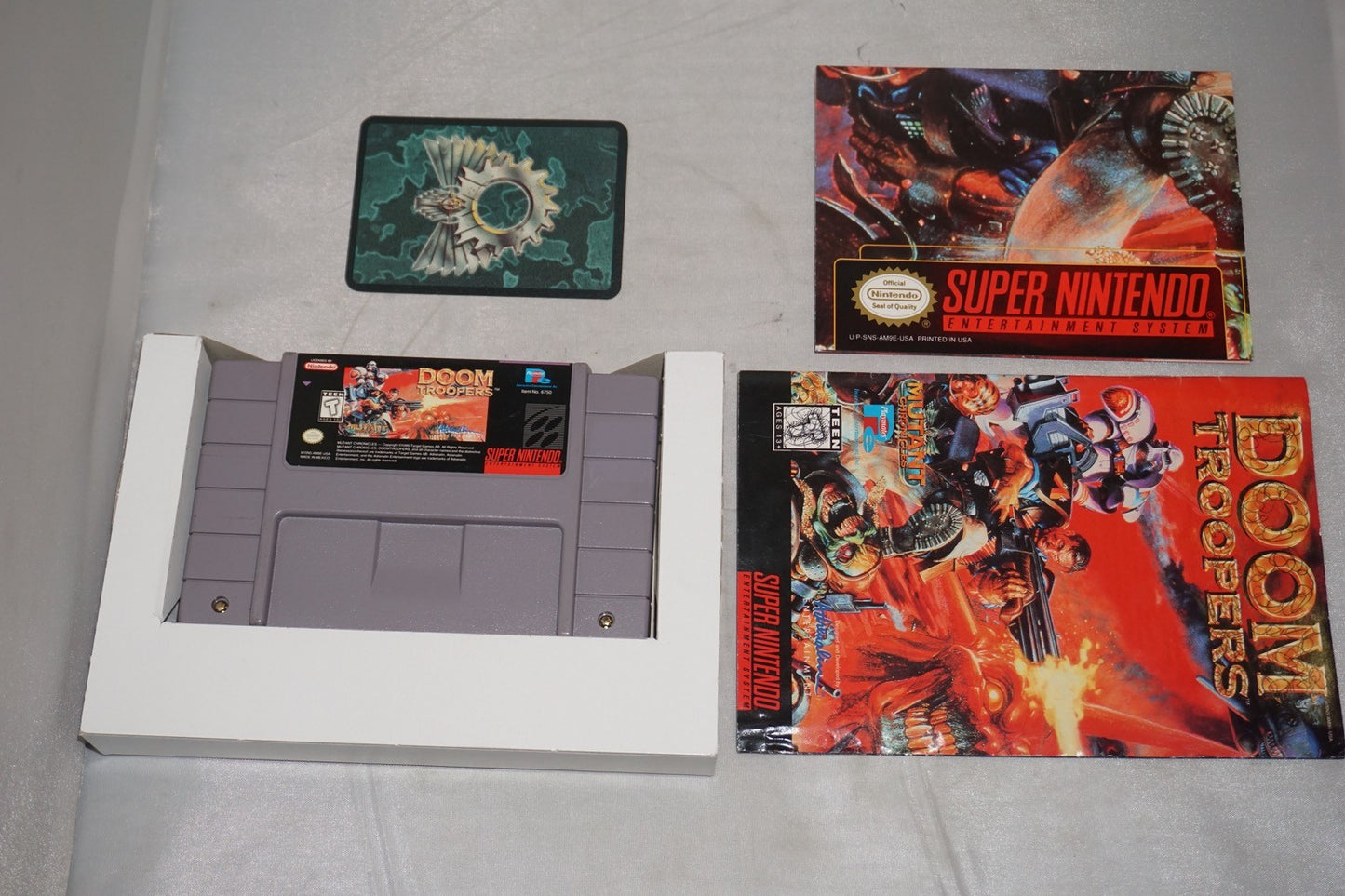 Doom Troopers (Super Nintendo SNES) Complete in Box w/ Poster & Card CIB