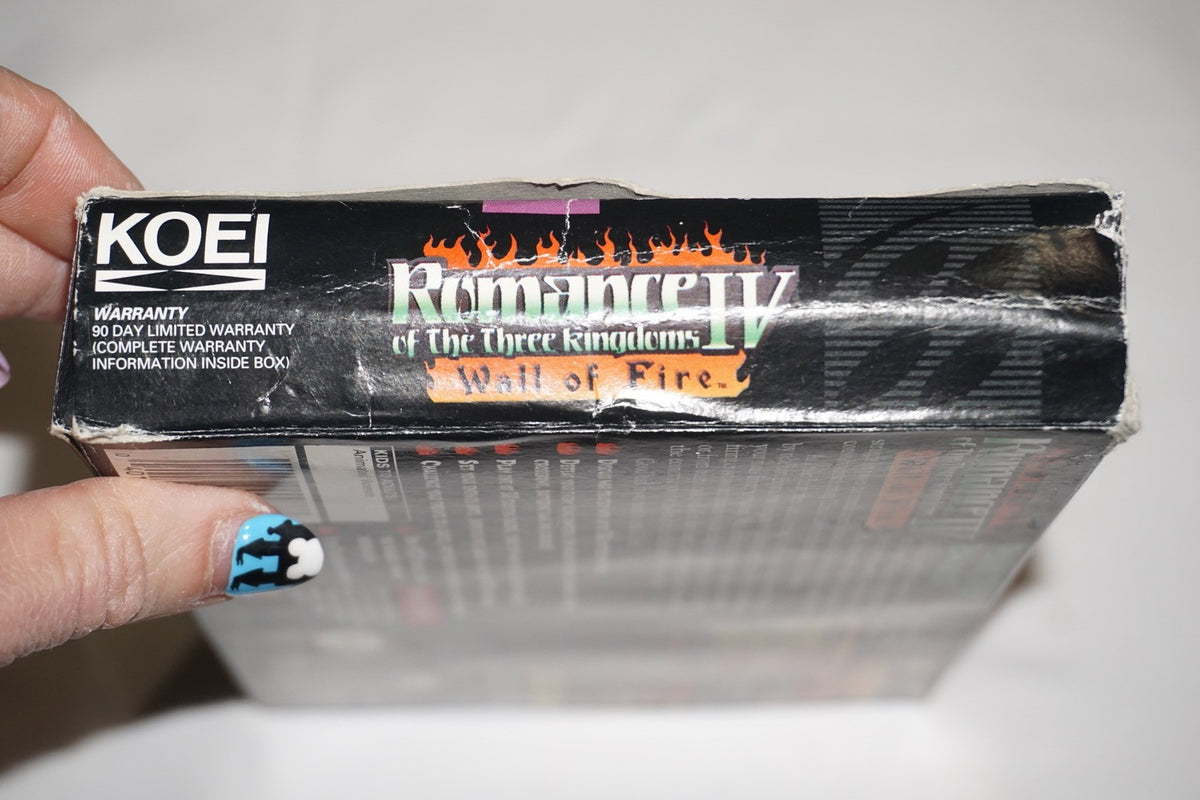 Romance of the Three Kingdoms IV 4 (Super Nintendo SNES) Complete in Box CIB