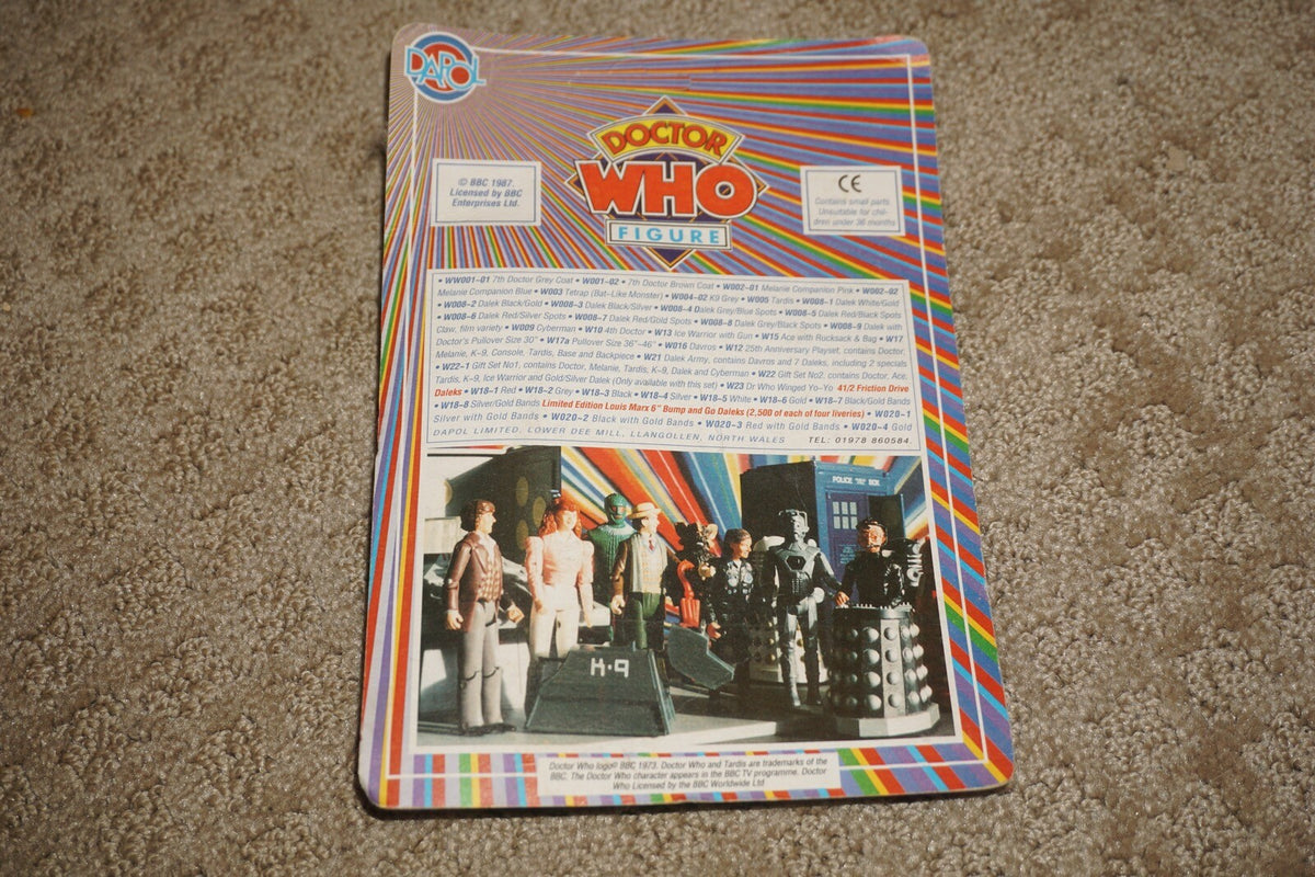 Doctor Who Dapol Ice Warrior Figure w/ Gun W13 (1987) Vintage NEW Sealed