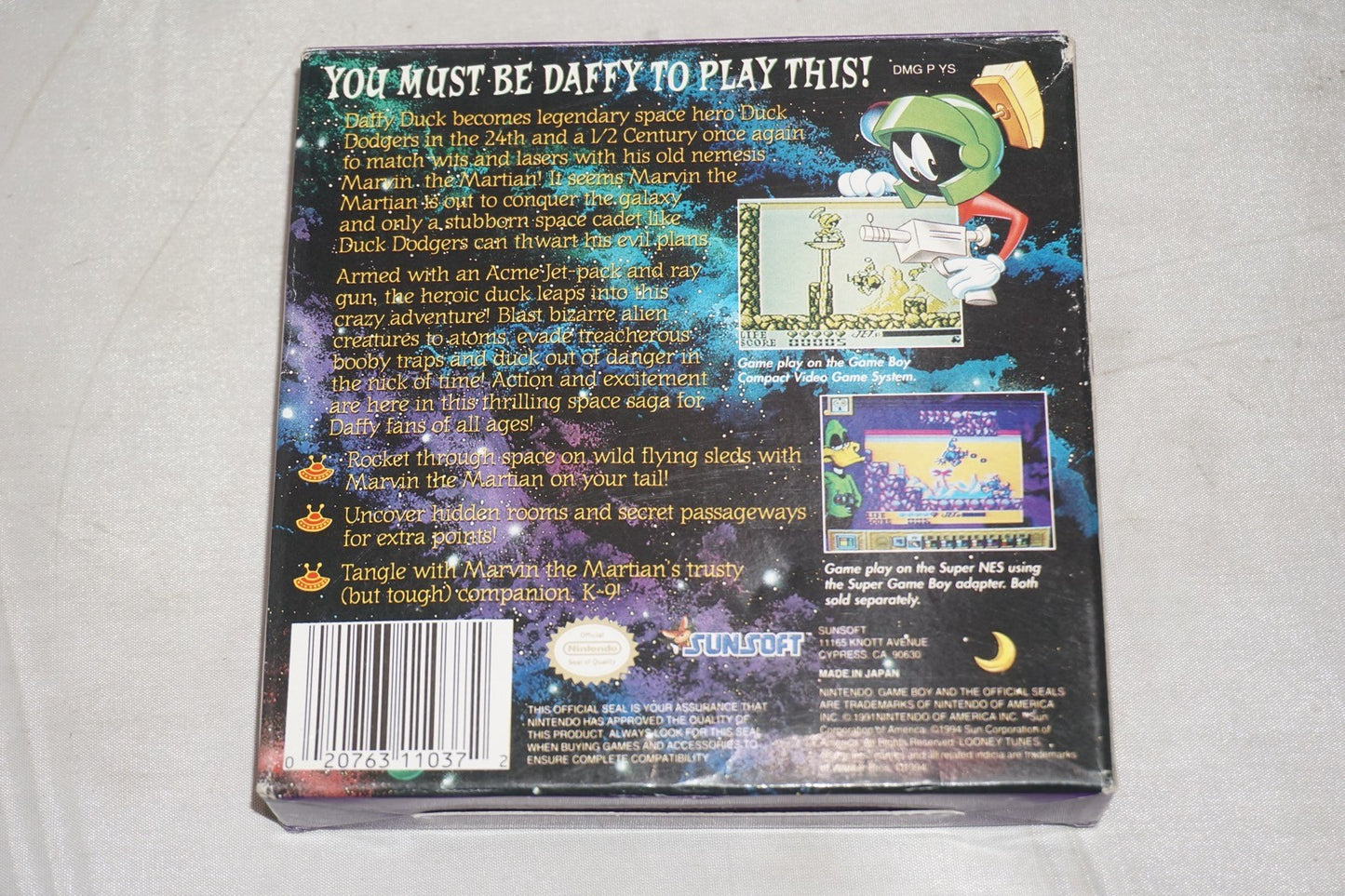 Daffy Duck (Nintendo Gameboy Game Boy GB) Complete CIB Authentic