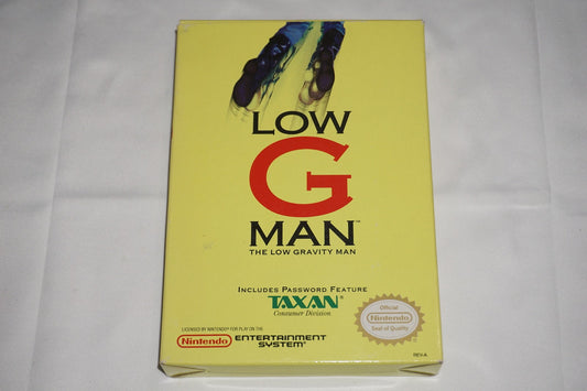 Low G Man (Nintendo NES) Complete in Box w/ Reg Card CIB
