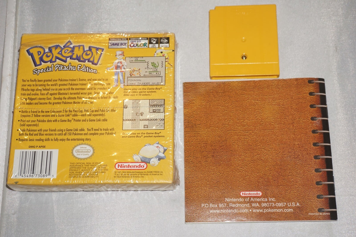 Pokemon Yellow (Nintendo Gameboy Game Boy) Complete CIB Near Mint