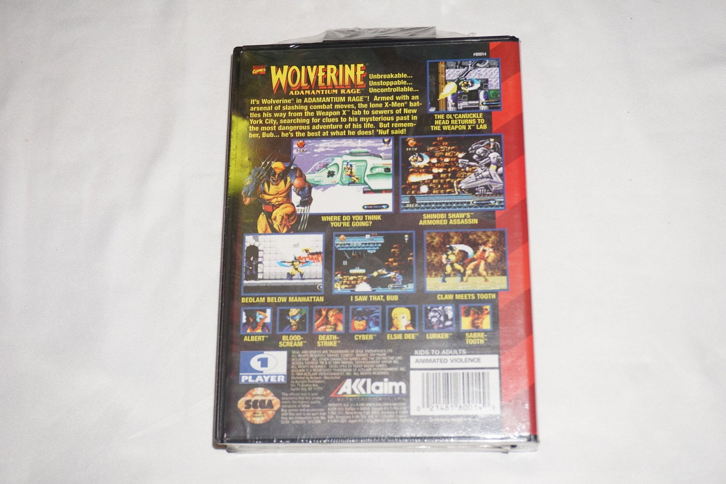 Wolverine: Adamantium Rage (Sega Genesis) NEW Sealed