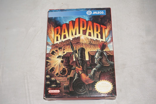 Rampart (Nintendo NES) Complete in Box w/ Reg Card CIB