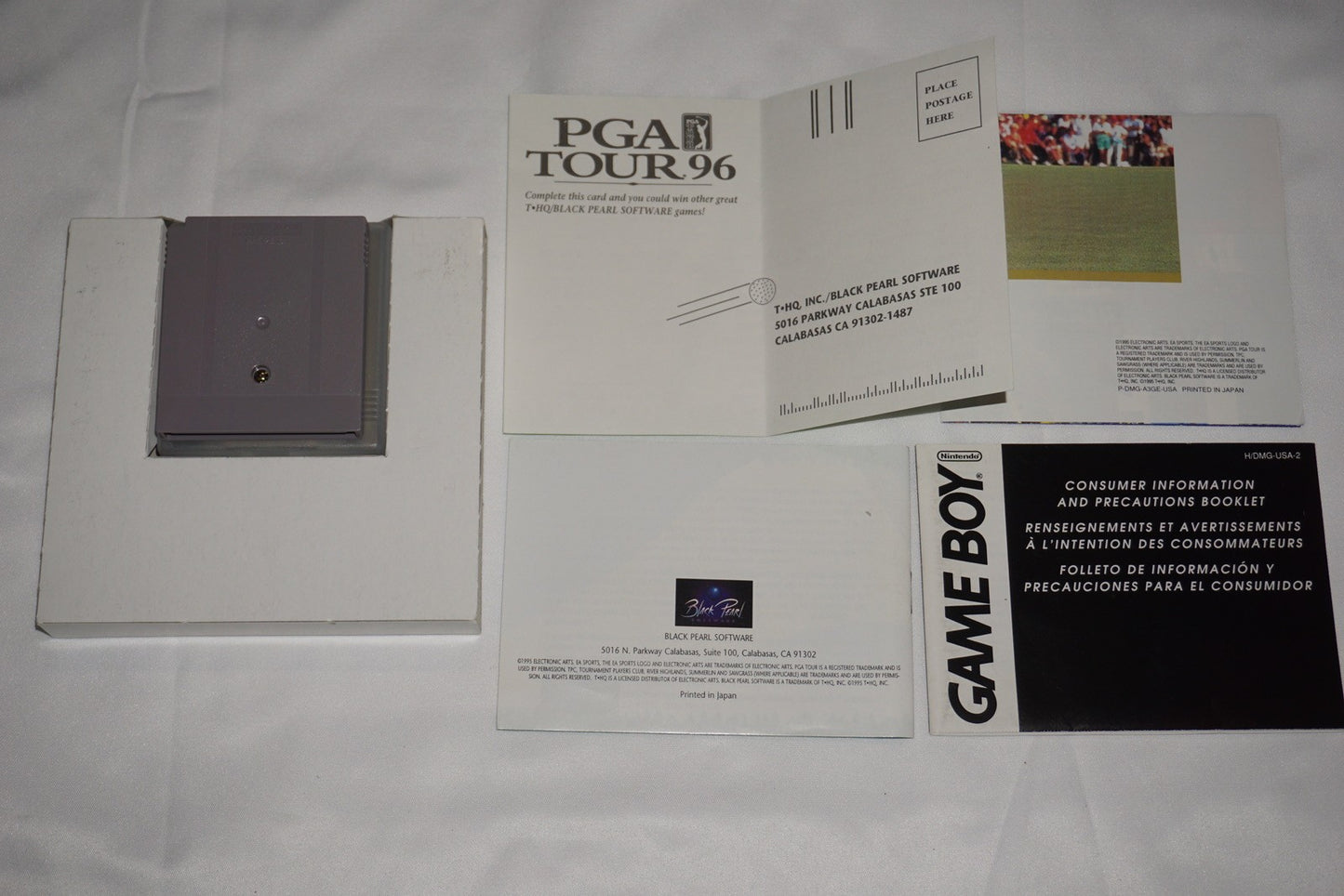 PGA Tour 96 (Nintendo Game Boy Gameboy) Complete in Box w/ Reg CIB