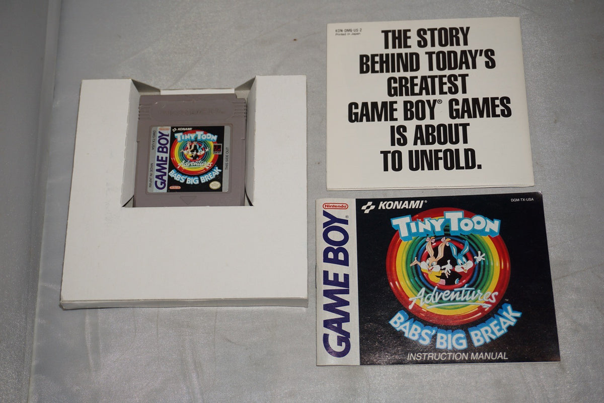 Tiny Toon Adventures Bab's Big Break (Gameboy Game Boy GB) Complete CIB